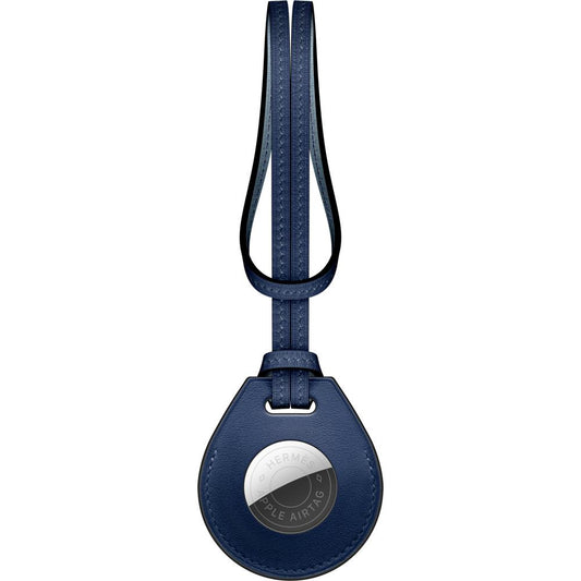 Charm para bolso AirTag Hermès – Bleu Saphir