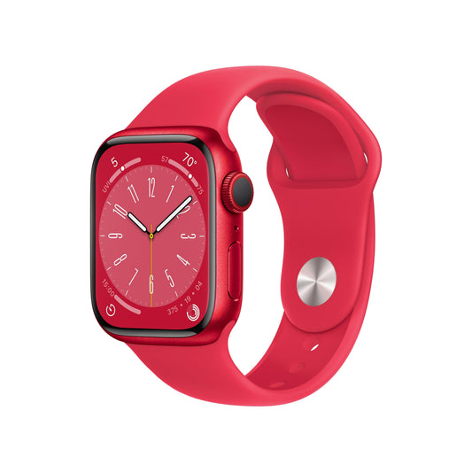 Apple Watch Series 8 GPS + Cellular 41 mm (PRODUCT)RED Caja de aluminio con correa deportiva (PRODUCT)RED - M/L