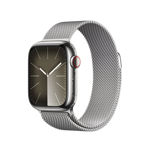 Apple_Watch_Series_9_LTE_41mm_Silver_Stainless_Steel_Silver_Milanese_Loop_PDP_Image_Position-1__en-US