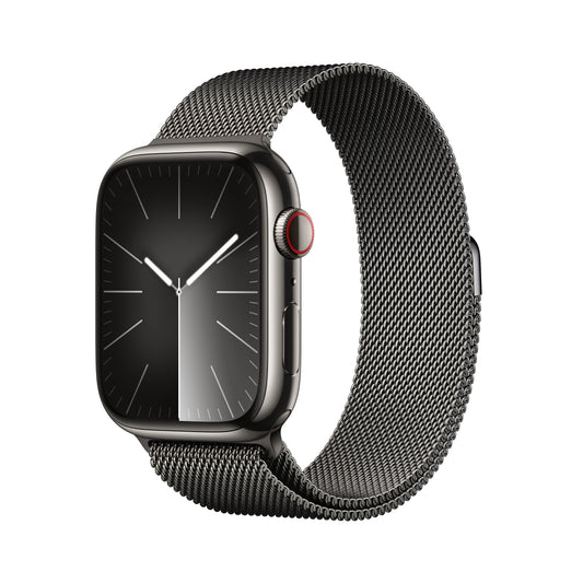 Apple_Watch_Series_9_LTE_45mm_Graphite_Stainless_Steel_Graphite_Milanese_Loop_PDP_Image_Position-1__en-US