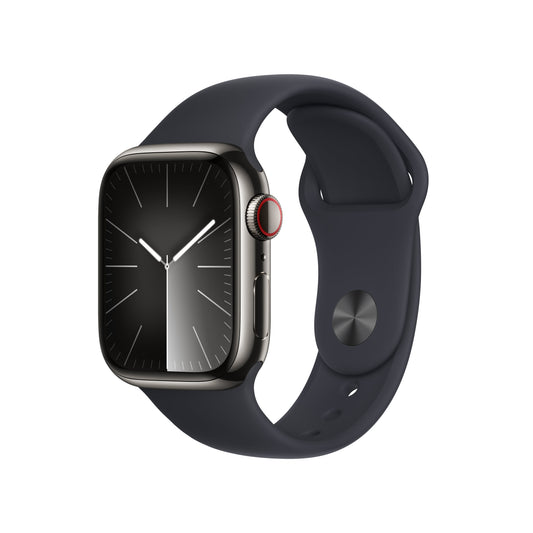 Apple_Watch_Series_9_LTE_41mm_Graphite_Stainless_Steel_Midnight_Sport_Band_PDP_Image_Position-1__en-US