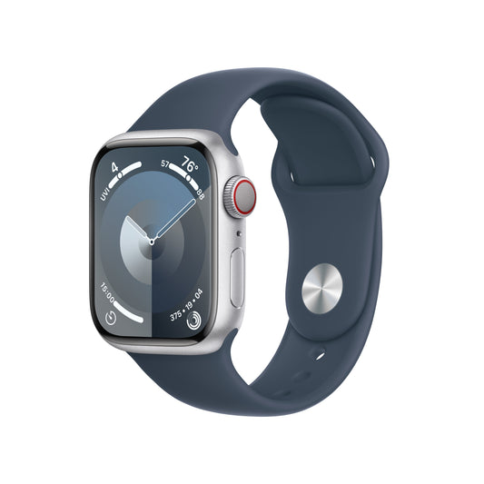 Apple_Watch_Series_9_LTE_41mm_Silver_Aluminum_Storm_Blue_Sport_Band_PDP_Image_Position-1__en-US