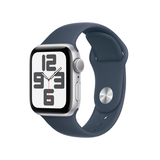 Apple_Watch_SE_GPS_40mm_Silver_Aluminum_Storm_Blue_Sport_Band_PDP_Image_2023_Position-1__en-US