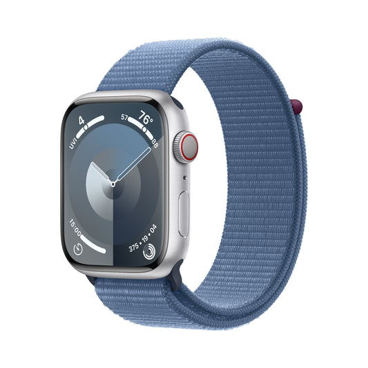 Apple_Watch_Series_9_LTE_45mm_Silver_Aluminum_Winter_Blue_Sport_Loop_PDP_Image_Position-1__en-US
