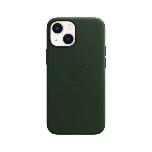 Funda de Cuero con MagSafe para el iPhone 13 mini - Verde Secuoya