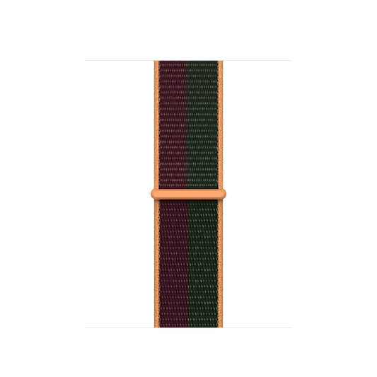 Correa deportiva Loop de 41 mm color cereza oscuro/verde bosque