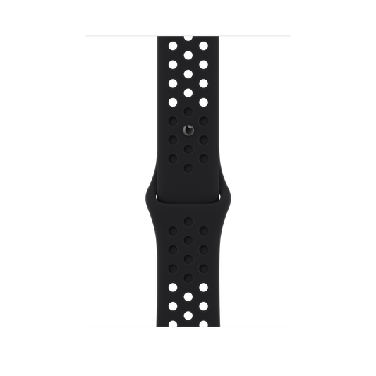 Correa deportiva Nike negra/negra de 45 mm (talla M/L)
