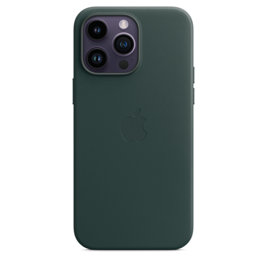 Funda de piel con MagSafe para iPhone 14 Pro Max - Verde bosque
