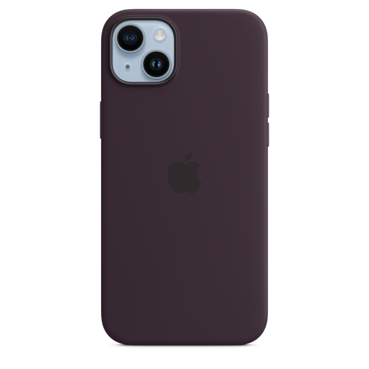 Funda de silicona con MagSafe para iPhone 14 Plus - Elderberry