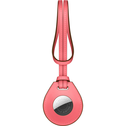 Charm para bolso AirTag Hermès - Rosa Azalée