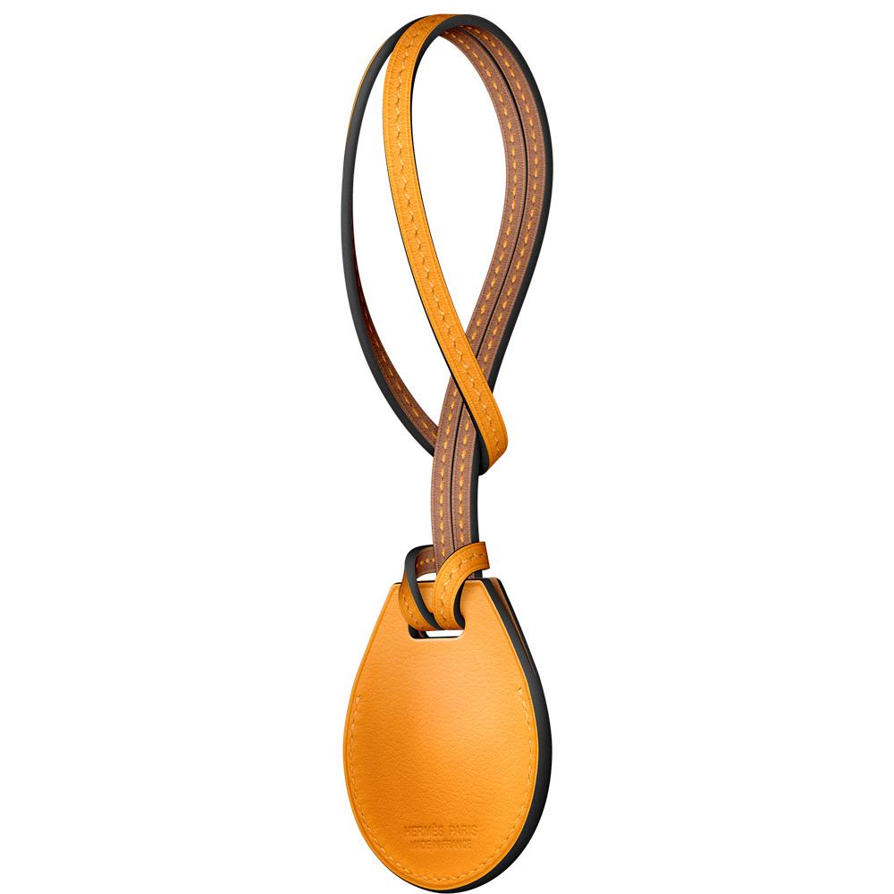Charm para bolso AirTag Hermès – Jaune d'Or