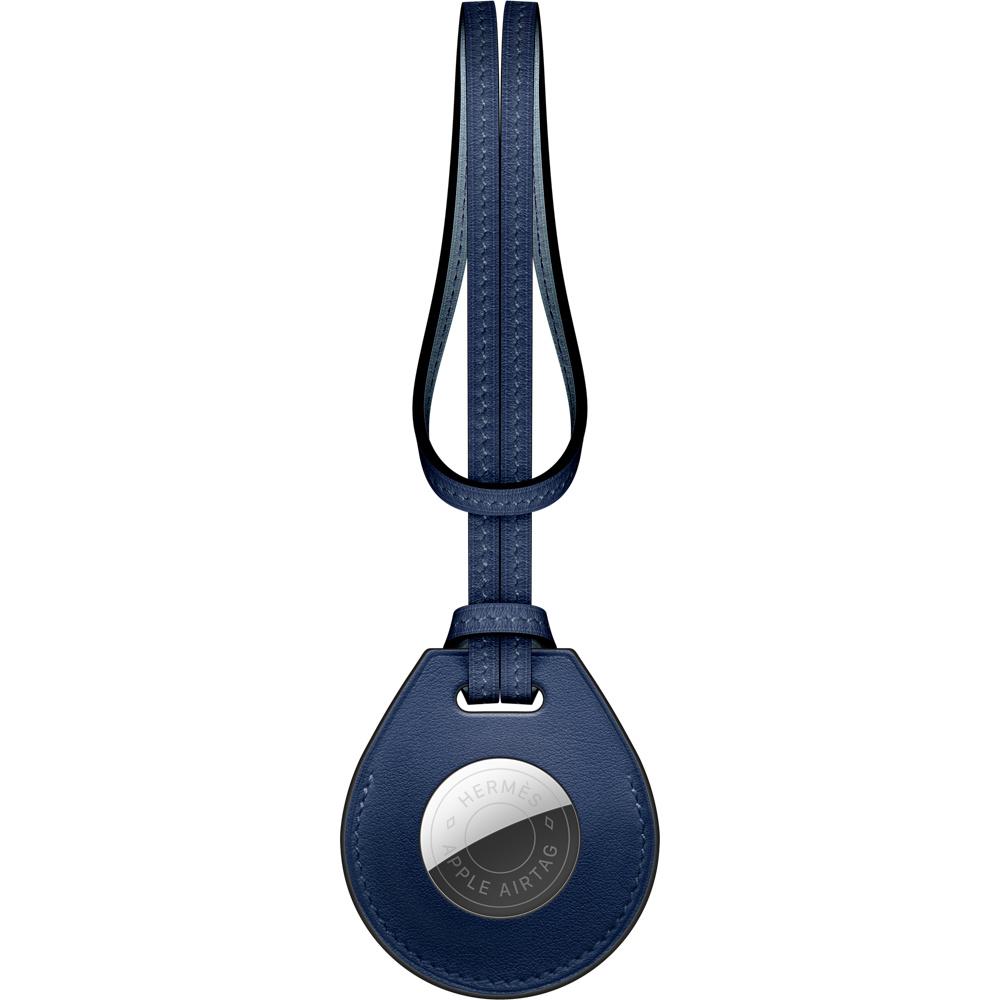 Charm para bolso AirTag Hermès – Bleu Saphir
