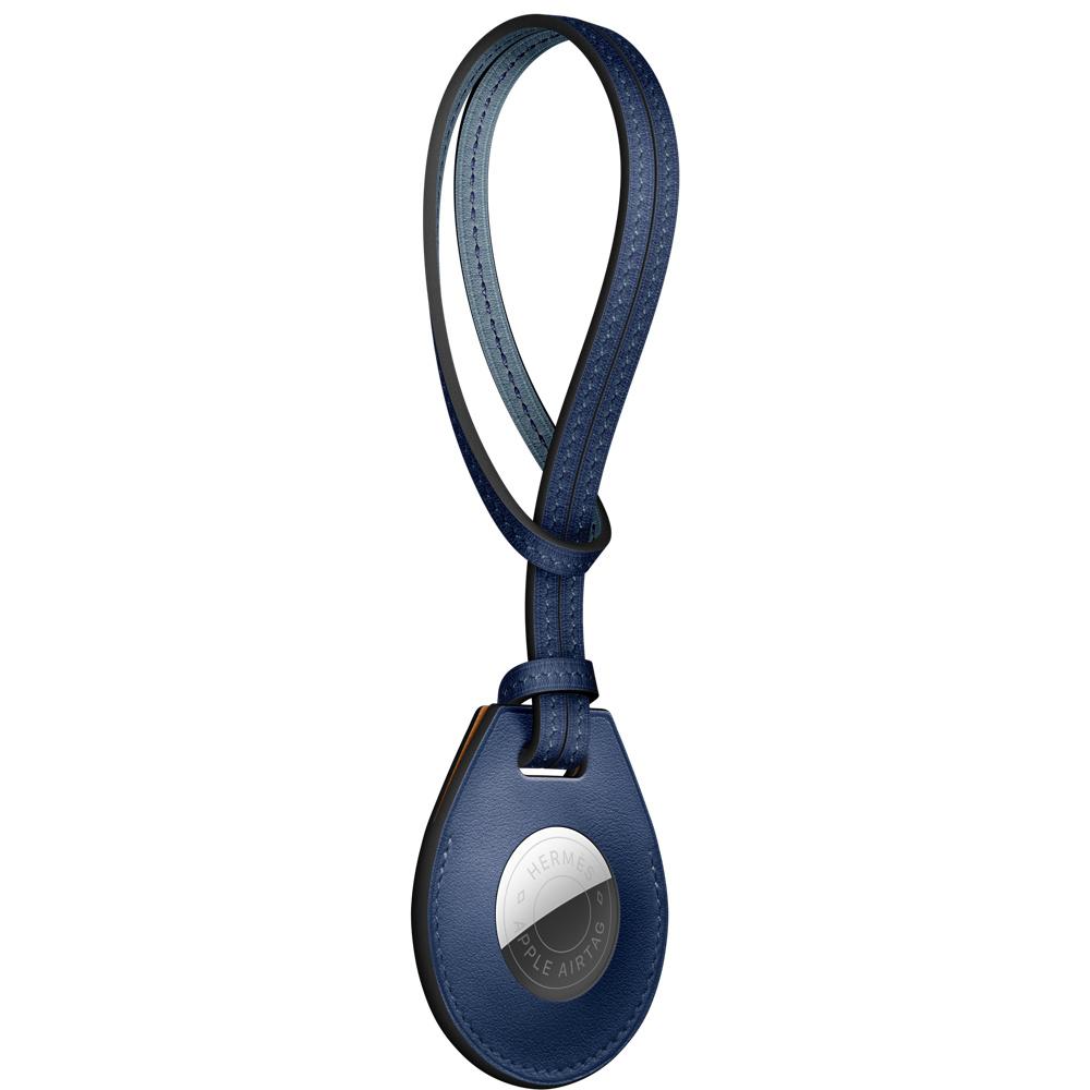 Charm para bolso AirTag Hermès – Bleu Saphir