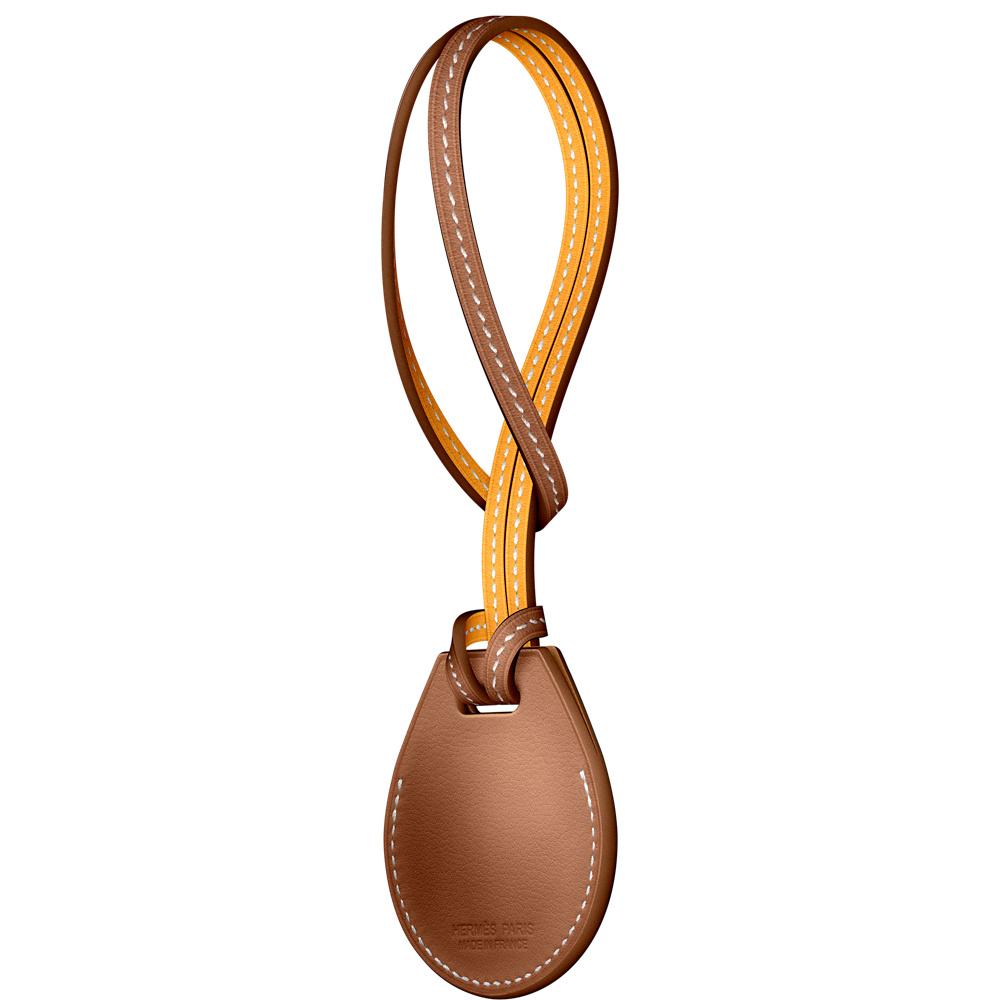 Charm para bolso AirTag Hermès – Dorado