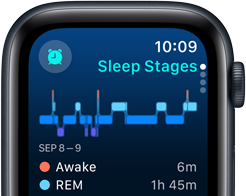 מעקב שינה ב‑Apple Watch SE