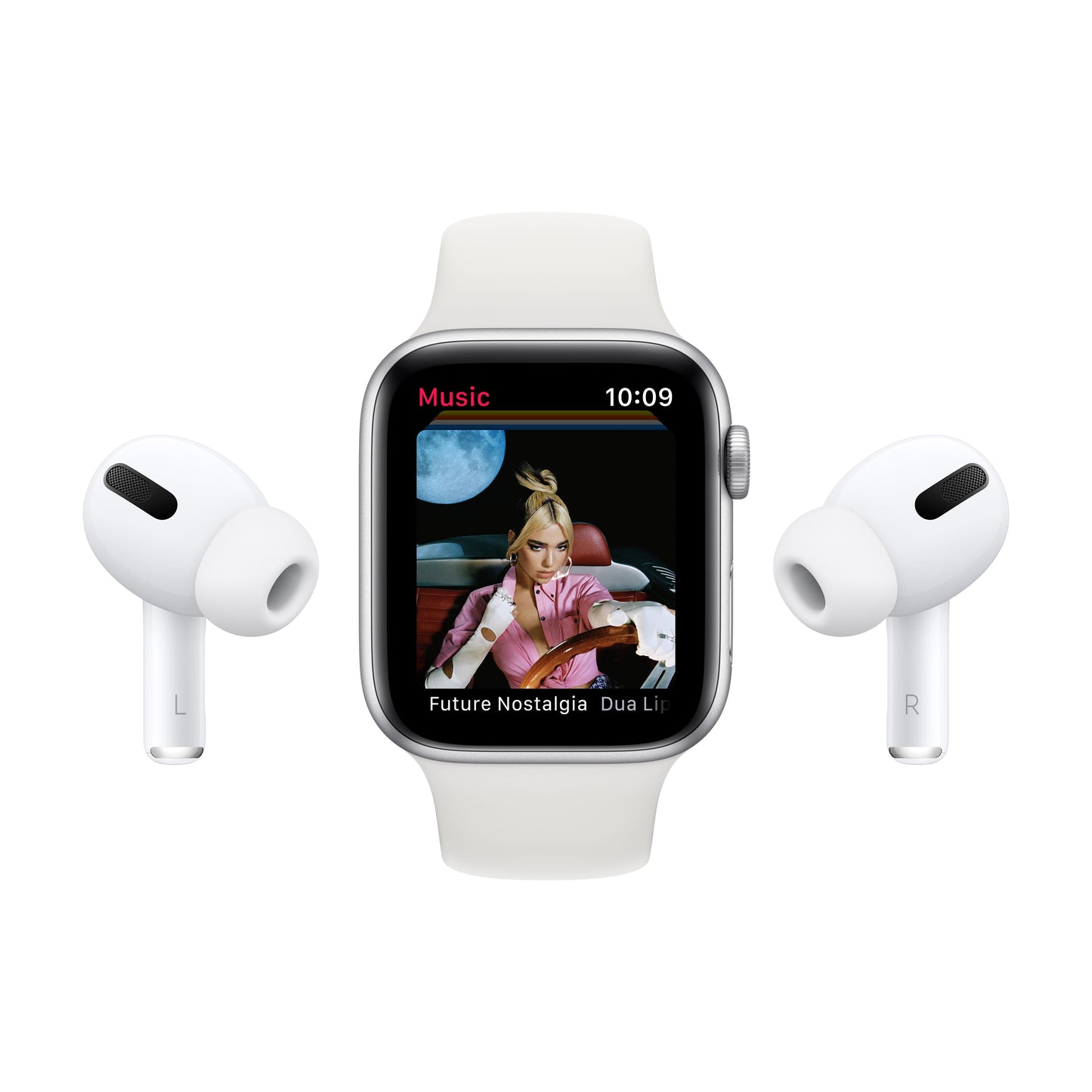 Apple Watch Nike SE GPS, 44mm Silver Aluminum Case with Pure Platinum/Black Nike Sport Band - Regular