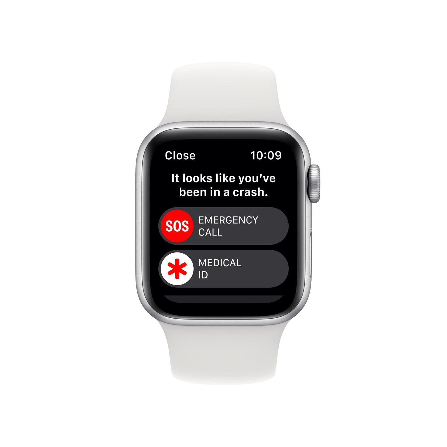 Apple Watch SE GPS de 40 mm con caja de aluminio plateada y correa deportiva blanca - Talla S/M