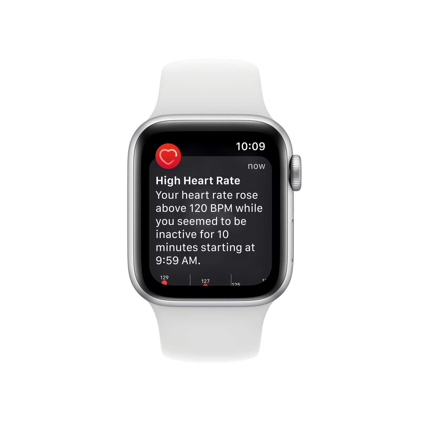 Apple Watch SE GPS + Cellular de 40 mm con caja de aluminio plateada y correa deportiva blanca - M/L
