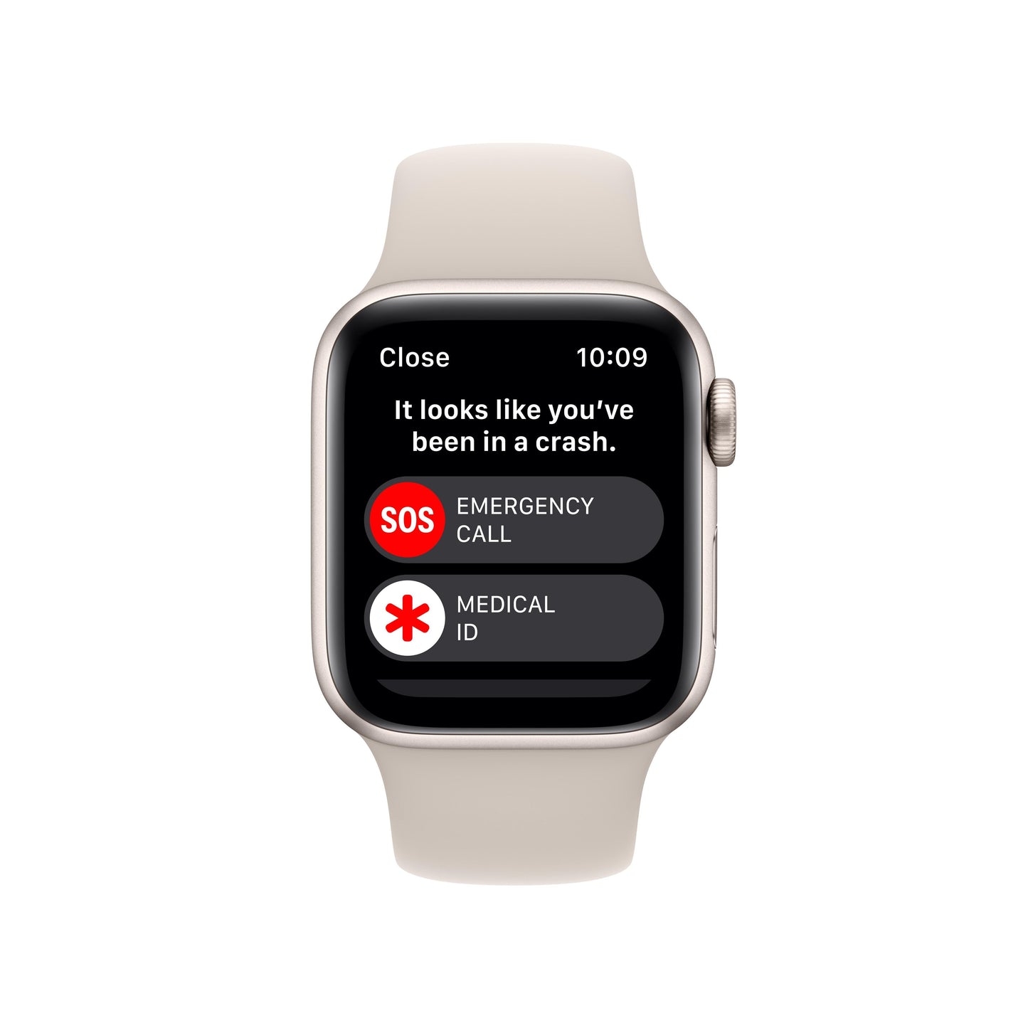 Apple Watch SE GPS + Cellular 40mm Starlight Aluminum Case with Starlight Sport Band - M/L