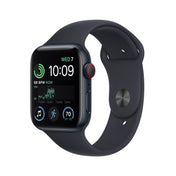 Apple Watch SE GPS + Cellular de 44 mm con caja de aluminio color medianoche y correa deportiva color medianoche - Talla S/M