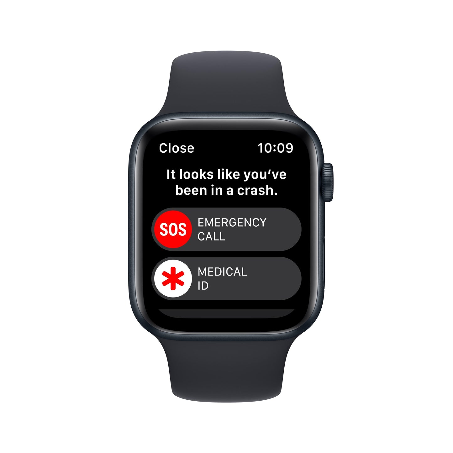 Apple Watch SE GPS + Cellular 44mm Midnight Aluminum Case with Midnight Sport Band - M/L