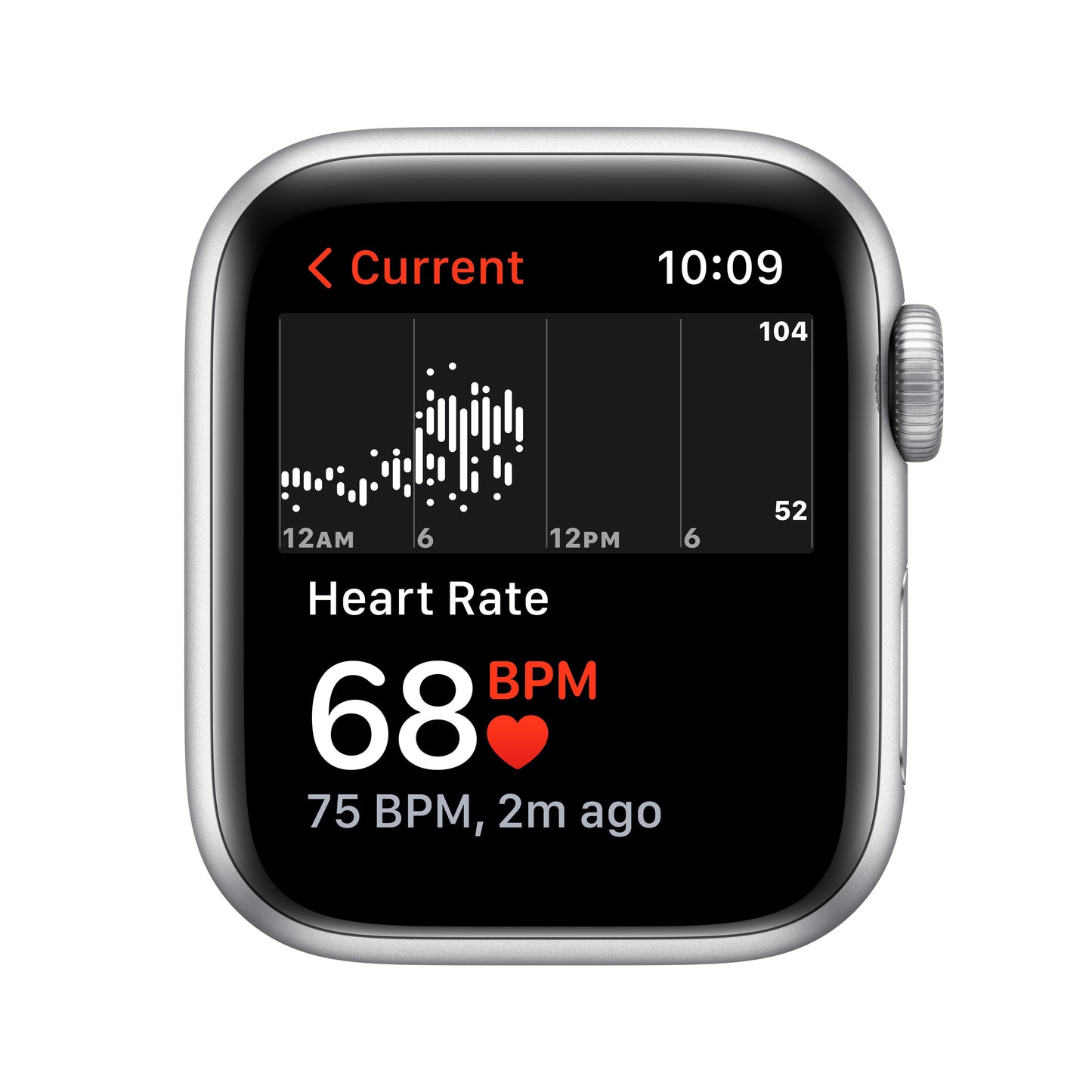 Apple Watch SE GPS, caja de aluminio plateado de 40 mm con correa deportiva azul abismo - Estándar