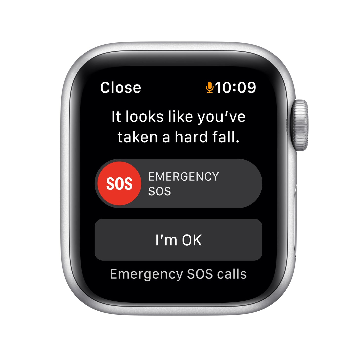 Apple Watch SE GPS, caja de aluminio plateado de 40 mm con correa deportiva azul abismo - Estándar