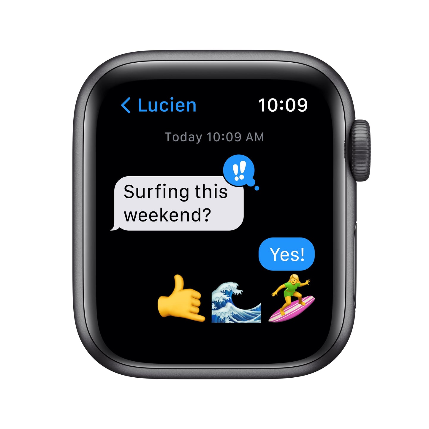 Apple Watch SE GPS, 40mm Space Gray Aluminum Case with Midnight Sport Band - Regular