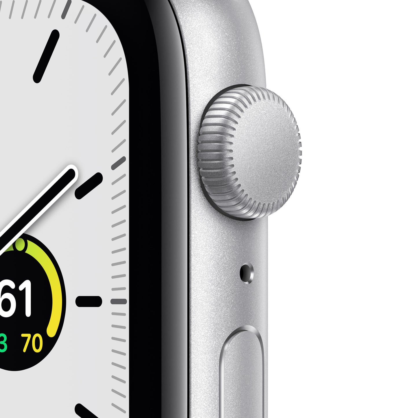 Apple Watch SE GPS, 44mm Silver Aluminum Case with Abyss Blue Sport Band - Regular
