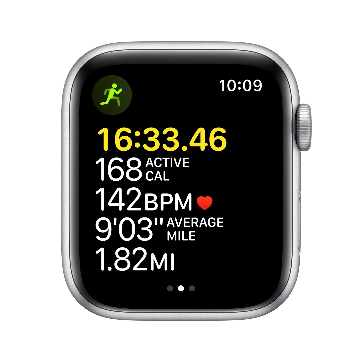 Apple Watch SE GPS, 44mm Silver Aluminum Case with Abyss Blue Sport Band - Regular