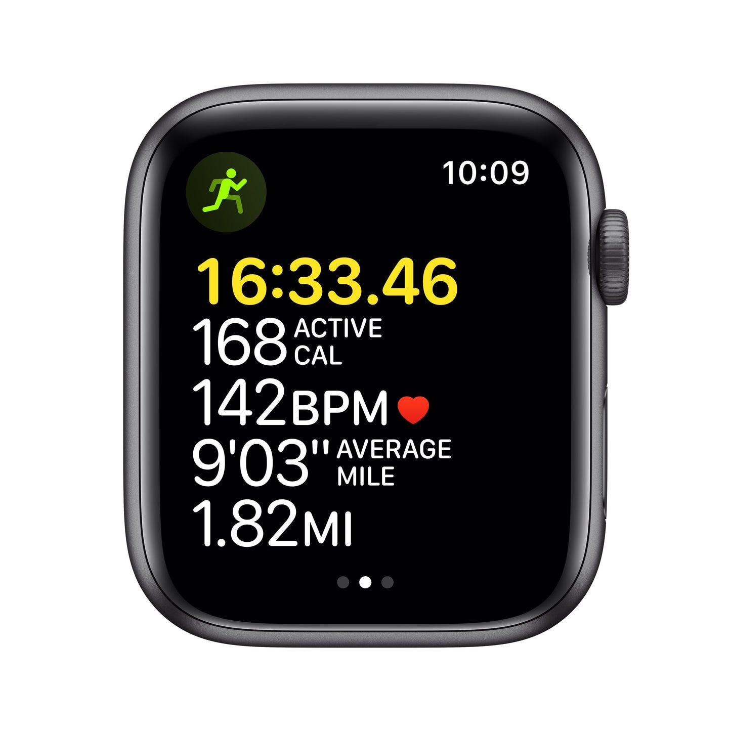 Apple Watch SE GPS, 44mm Space Gray Aluminum Case with Midnight Sport Band - Regular