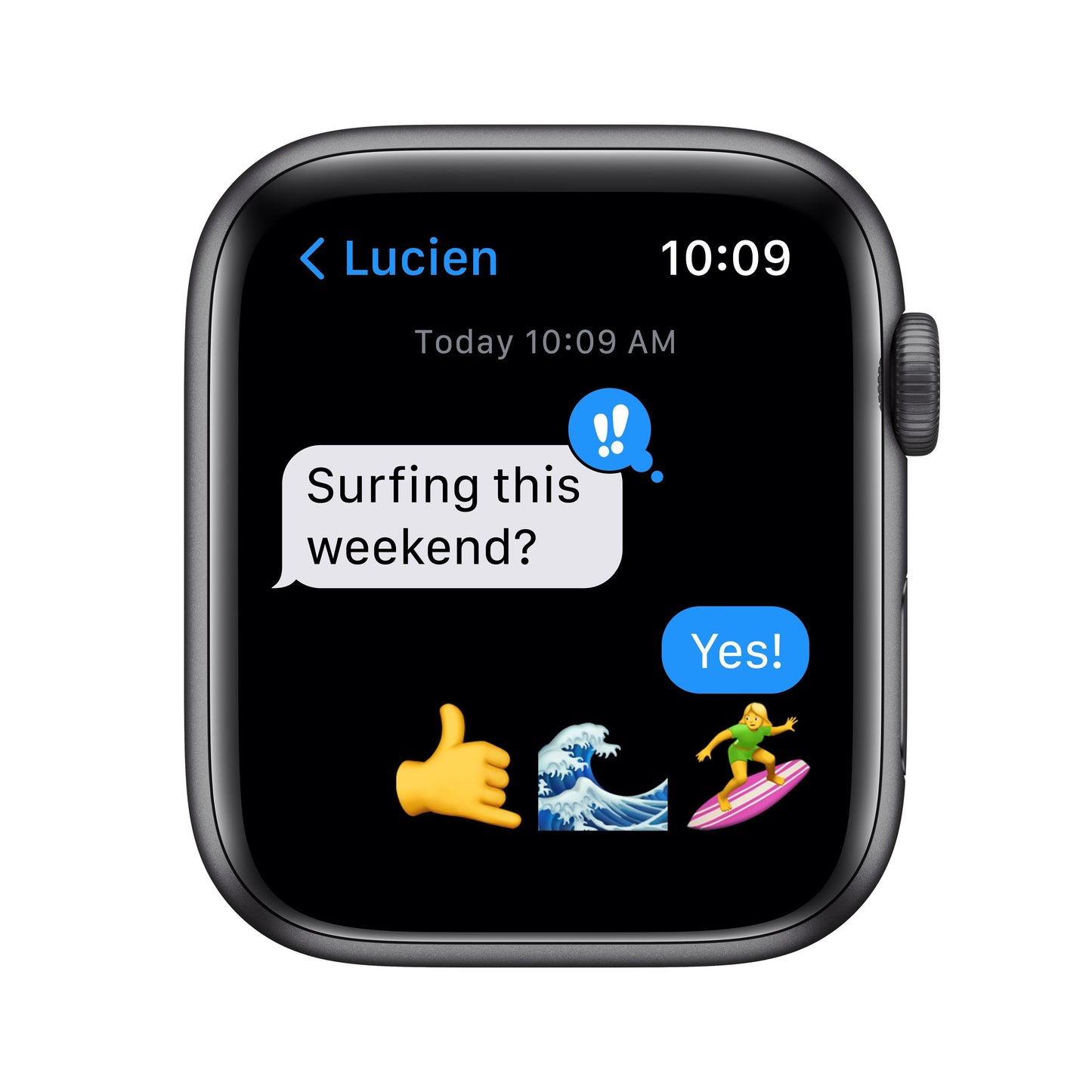 Apple Watch SE GPS, 44mm Space Gray Aluminum Case with Midnight Sport Band - Regular