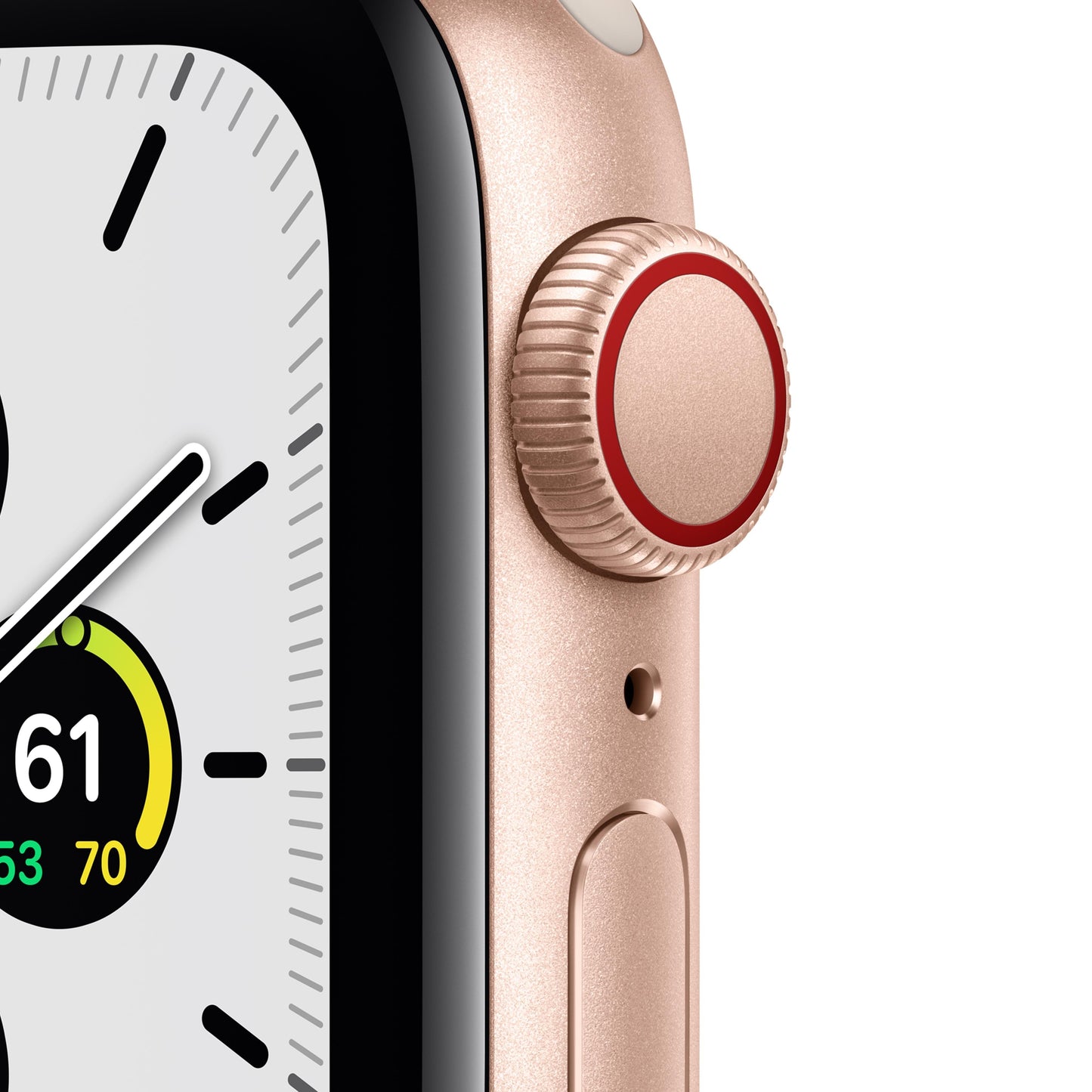 Apple Watch SE GPS + Cellular, 40mm Gold Aluminum Case with Starlight Sport Band - Regular