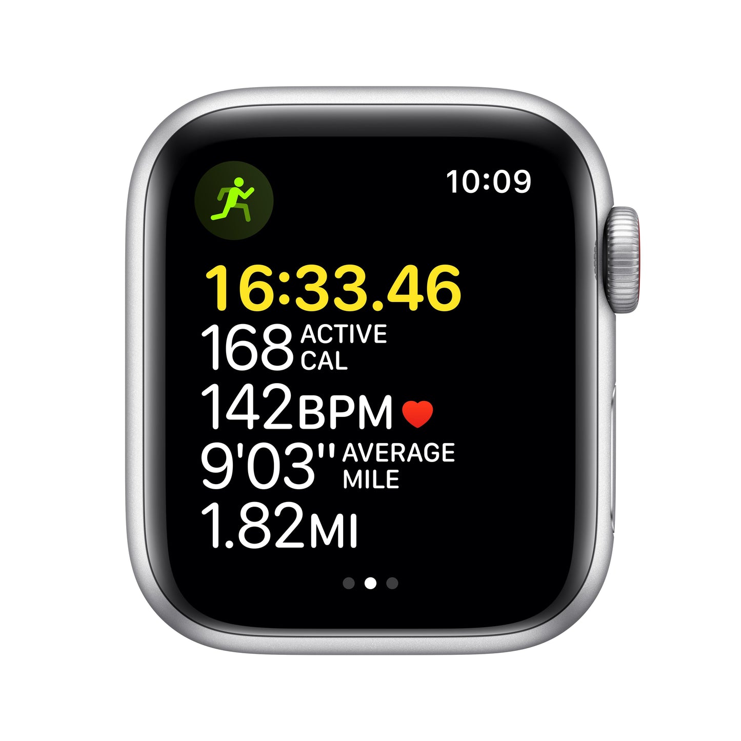 Apple Watch SE GPS + Cellular, caja de aluminio plateado de 40 mm con correa deportiva azul abismo - Estándar