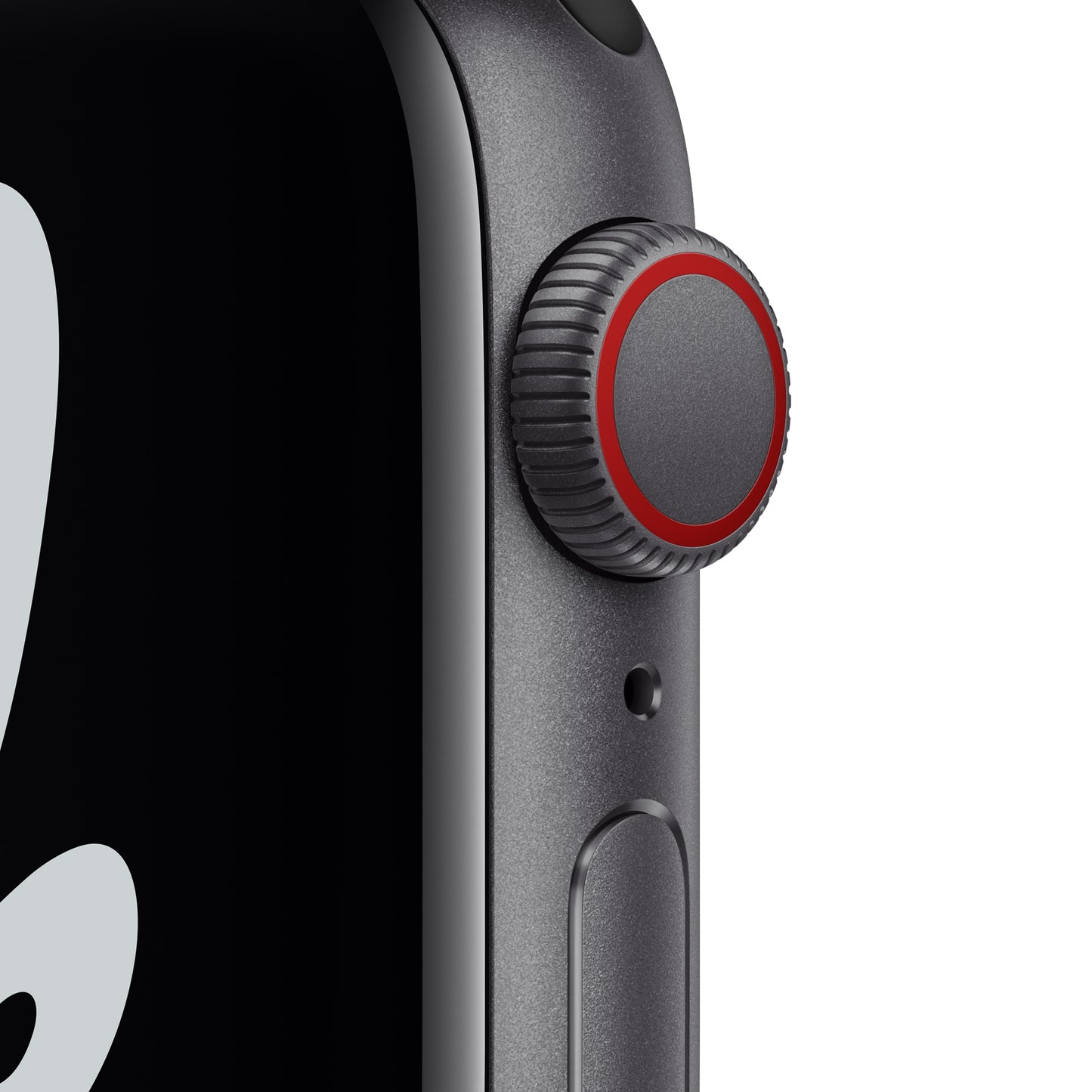 Apple Watch Nike SE GPS + Cellular, 40mm Space Gray Aluminum Case with Anthracite/Black Nike Sport Band - Regular