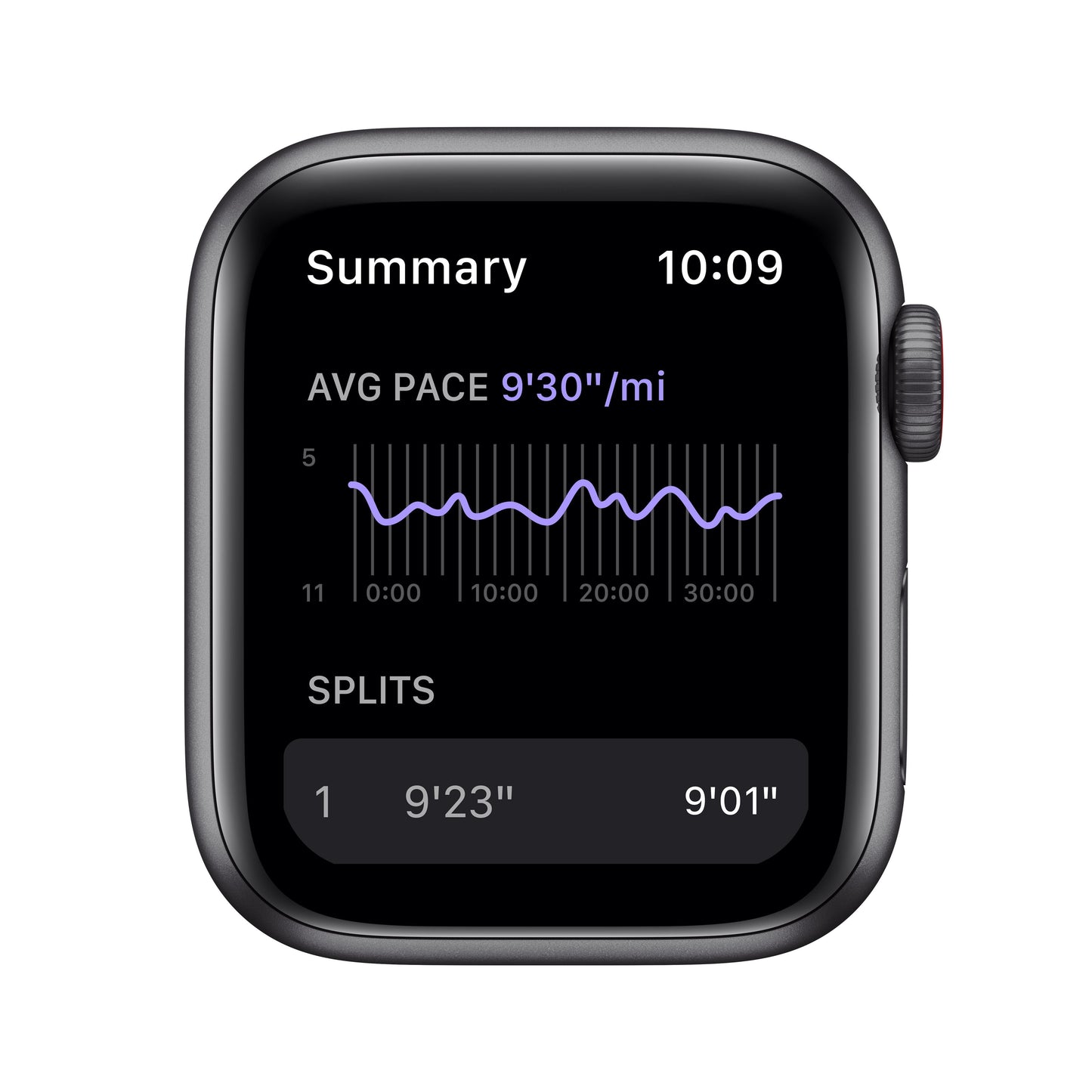 Apple Watch Nike SE GPS + Cellular, 40mm Space Gray Aluminum Case with Anthracite/Black Nike Sport Band - Regular
