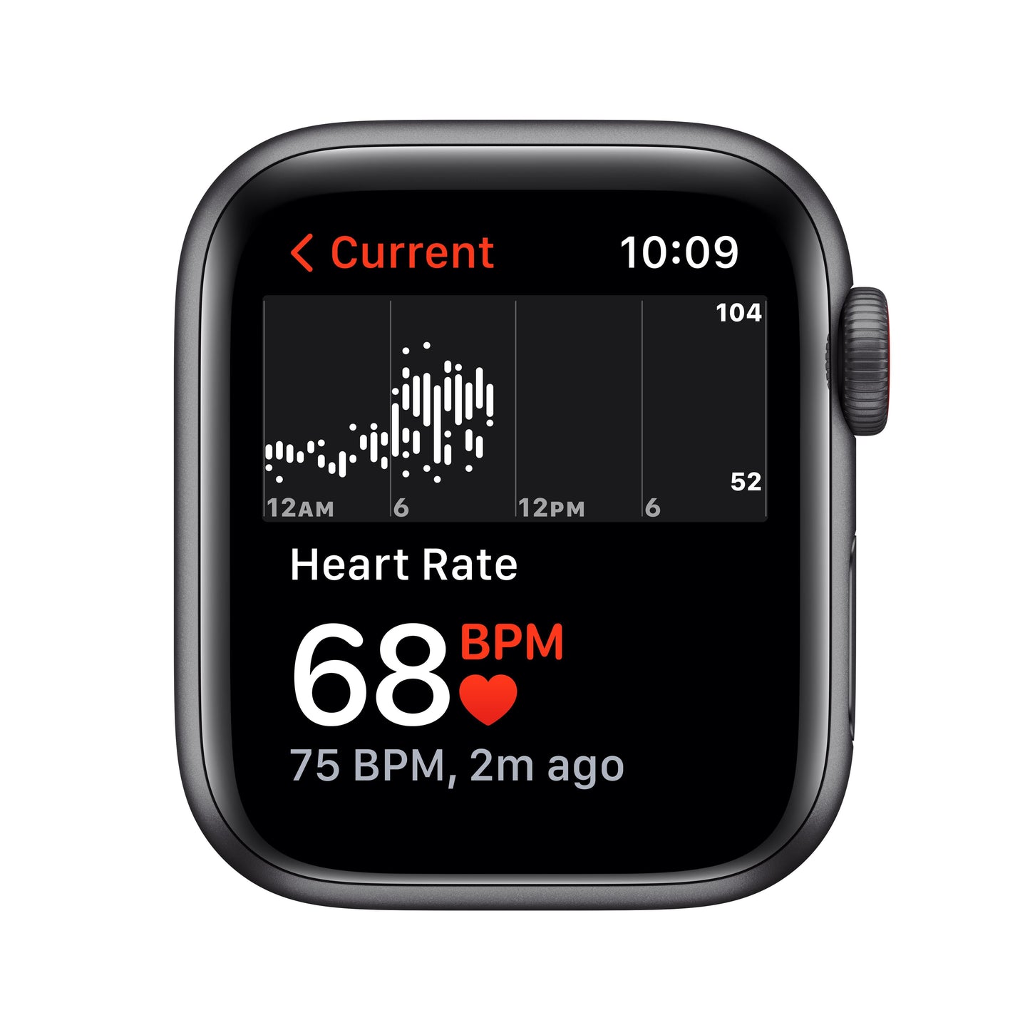 Apple Watch SE GPS + Cellular, caja de aluminio gris espacial de 40 mm con correa deportiva medianoche - Estándar