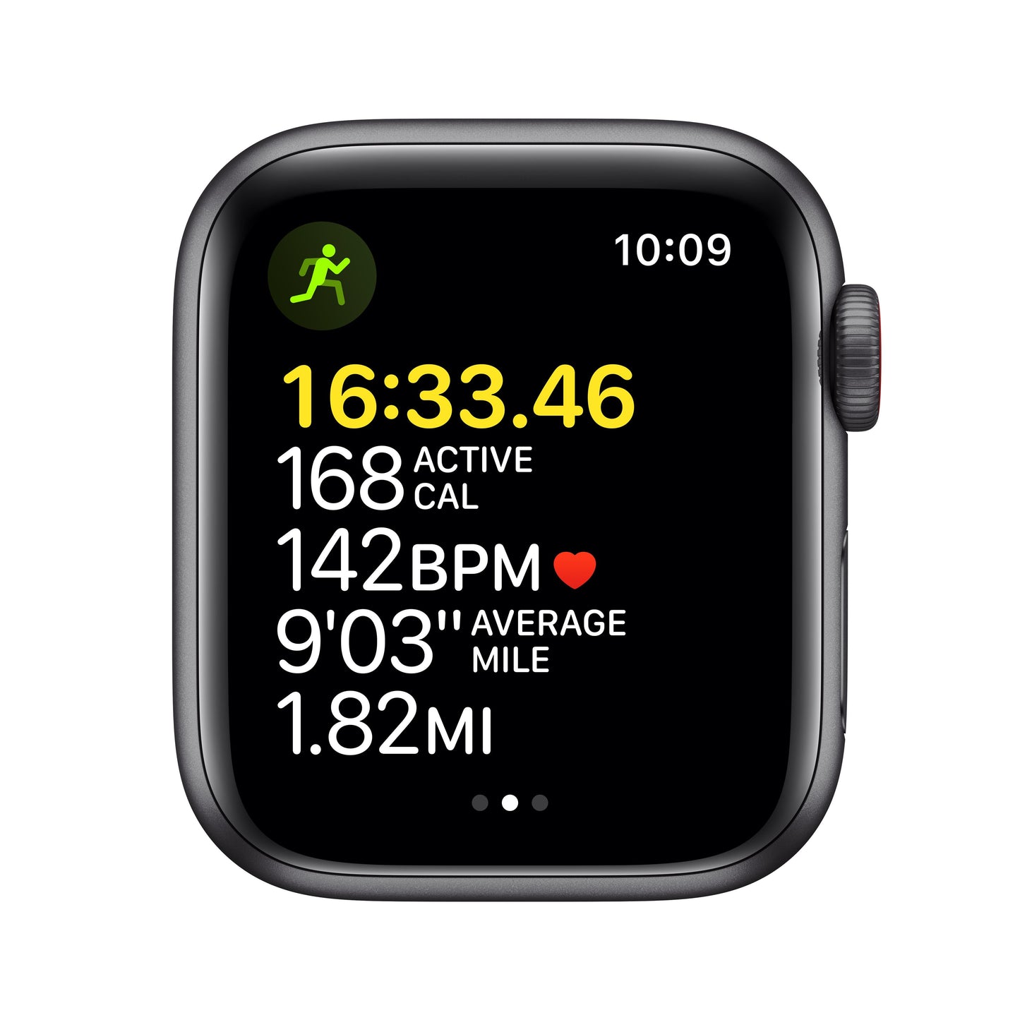 Apple Watch SE GPS + Cellular, 40mm Space Gray Aluminum Case with Tornado/Gray Sport Loop