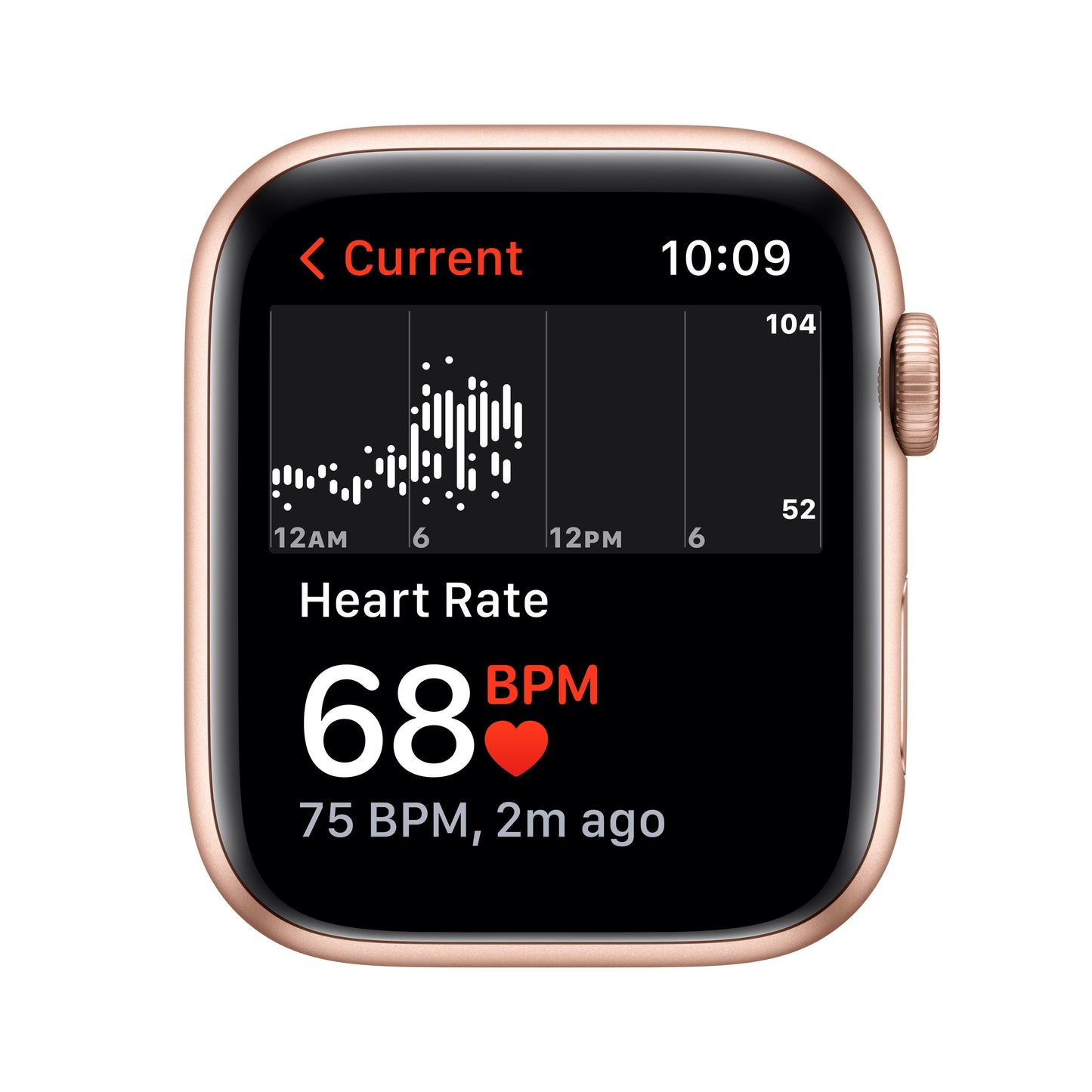 Apple Watch SE GPS + Cellular, 44mm Gold Aluminum Case with Starlight Sport Band - Regular