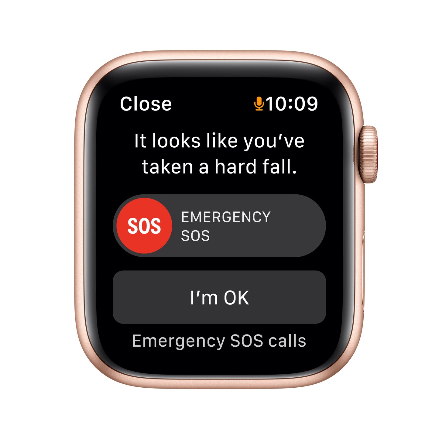 Apple Watch SE GPS + Cellular, 44mm Gold Aluminum Case with Starlight Sport Band - Regular