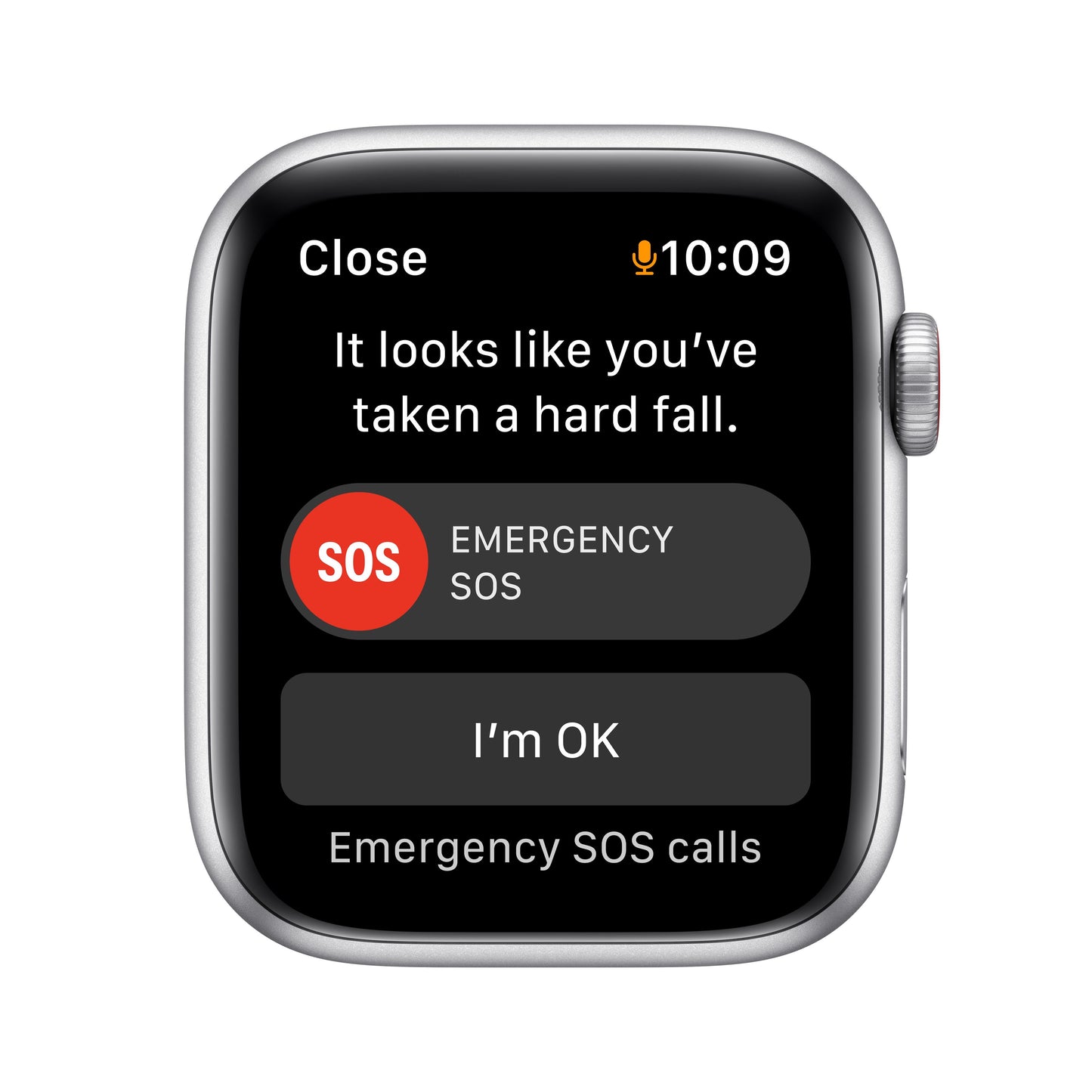 Apple Watch SE GPS + Cellular, caja de aluminio plateado de 44 mm con correa deportiva azul abismo/verde musgo