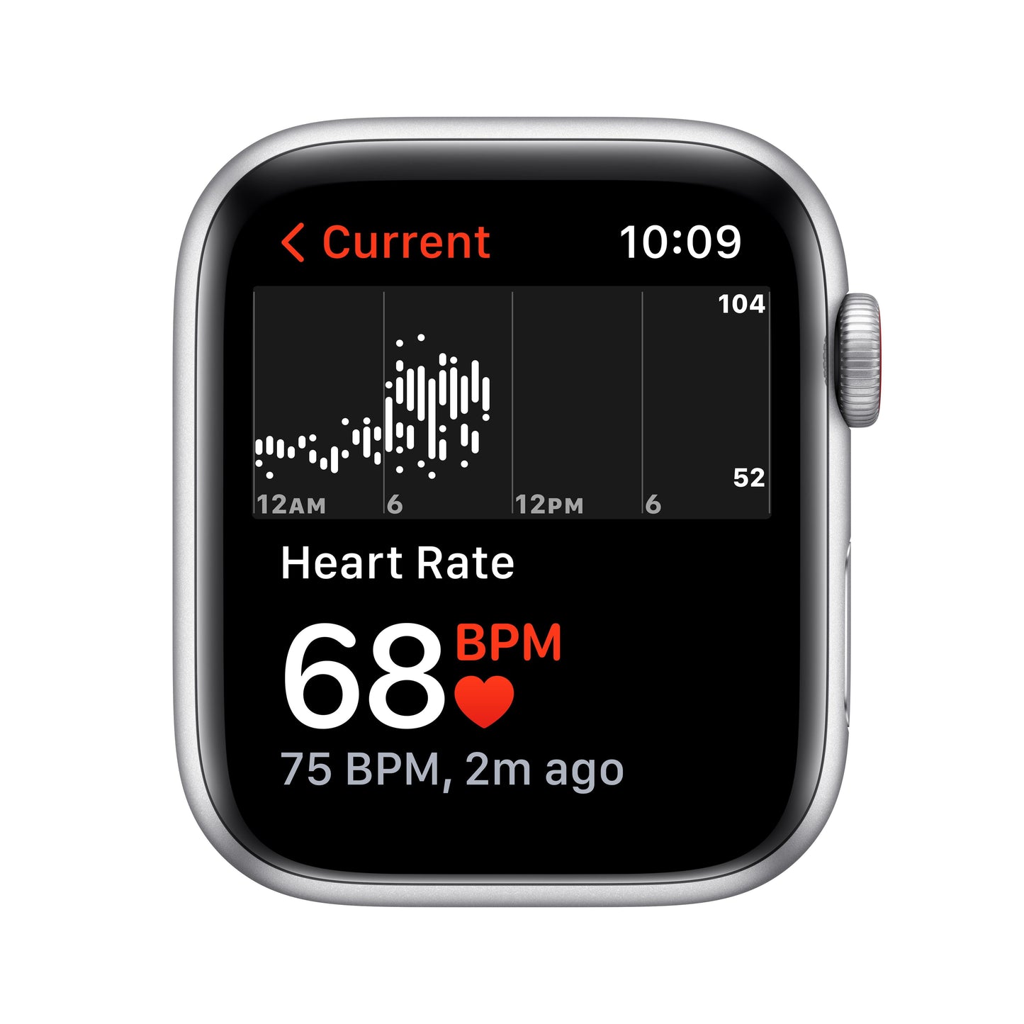 Apple Watch SE GPS + Cellular, 44mm Silver Aluminum Case with Abyss Blue Sport Band - Regular
