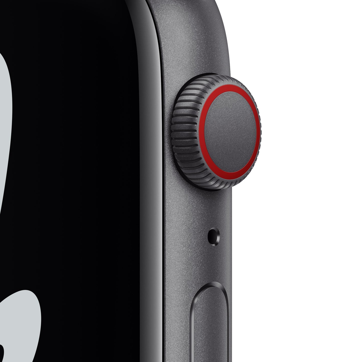 Apple Watch Nike SE GPS + Cellular, 44mm Space Gray Aluminum Case with Anthracite/Black Nike Sport Band - Regular