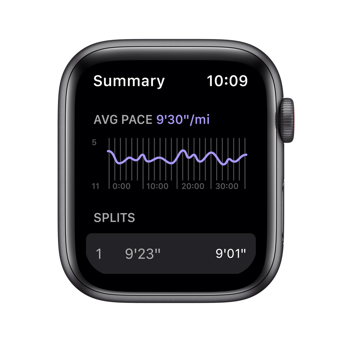 Apple Watch Nike SE GPS + Cellular, 44mm Space Gray Aluminum Case with Anthracite/Black Nike Sport Band - Regular