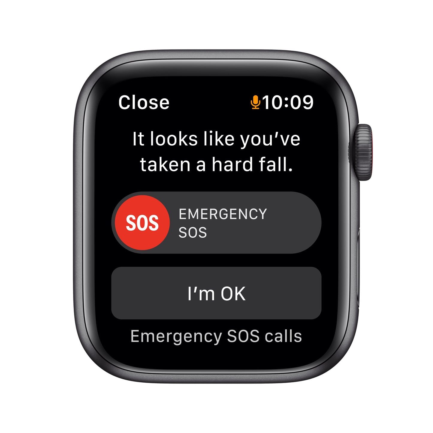 Apple Watch Nike SE GPS + Cellular, 44mm Space Gray Aluminum Case with Anthracite/Black Nike Sport Band - Regular