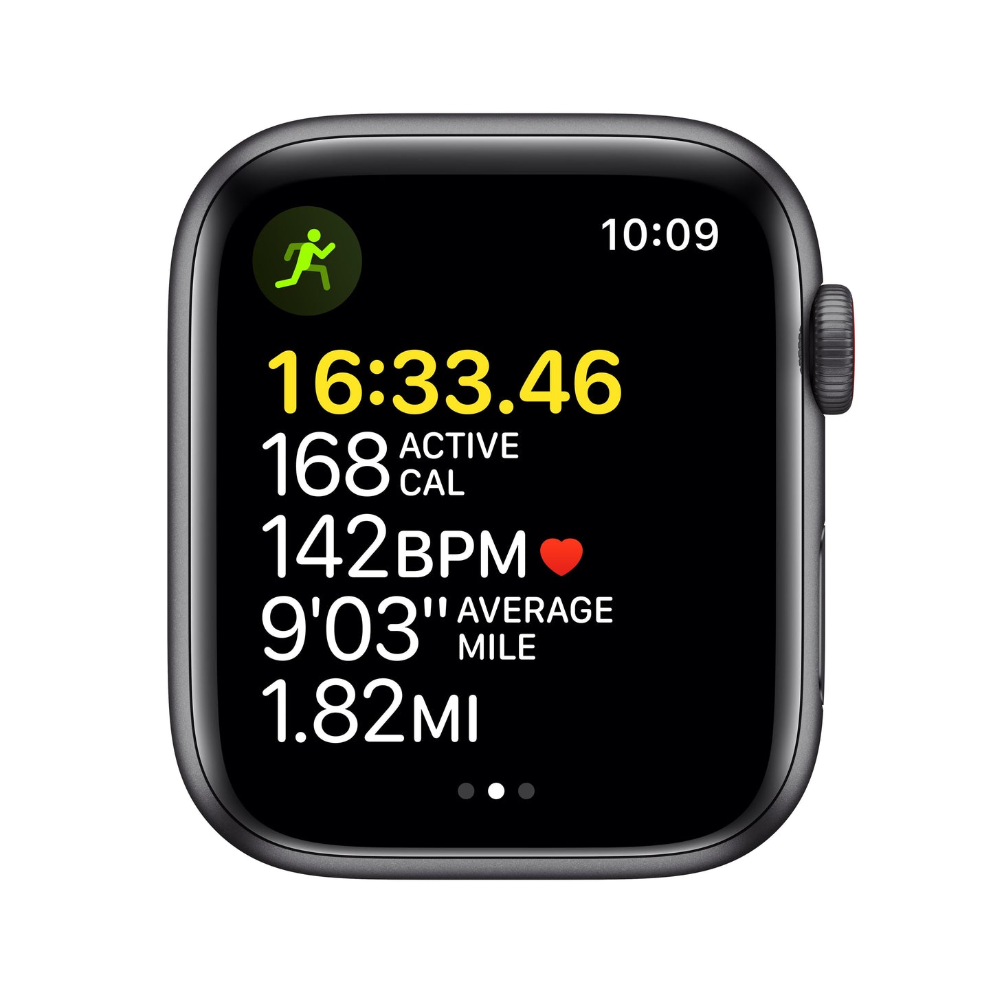 Apple Watch SE GPS + Cellular, caja de aluminio gris espacial de 44 mm con correa deportiva medianoche - Estándar