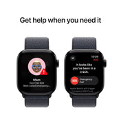Apple Watch Series 10 GPS 42mm Jet Black Aluminum Case with Ink Sport Loop