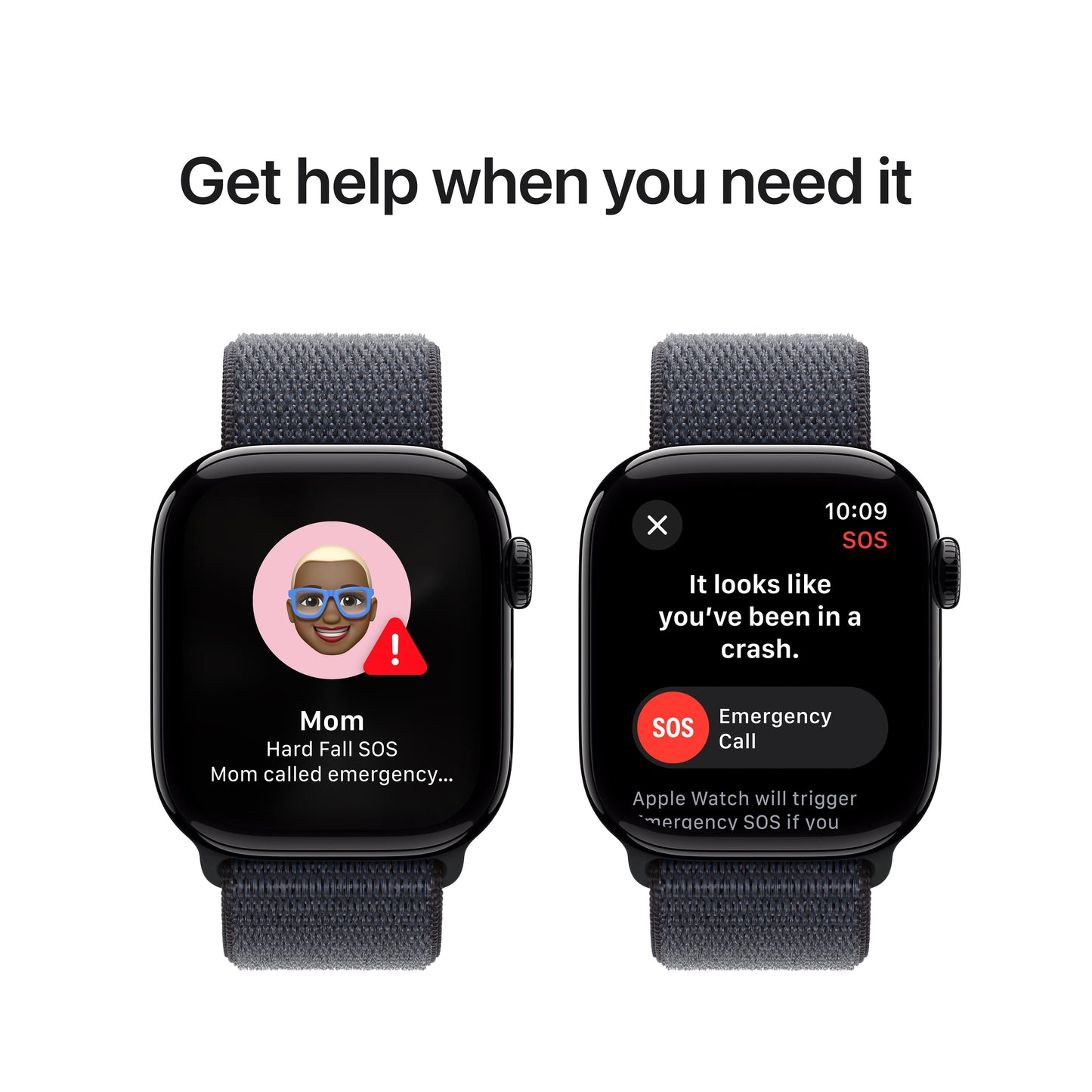 Apple Watch Series 10 GPS 42mm Jet Black Aluminum Case with Ink Sport Loop