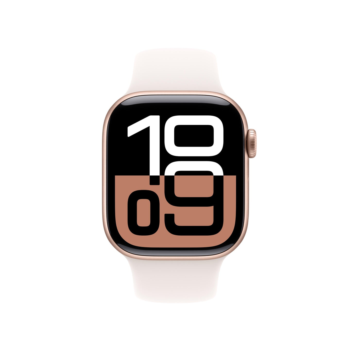 Apple Watch Series 10 GPS 42mm Rose Gold Aluminum Case with Light Blush Sport Band - M/L