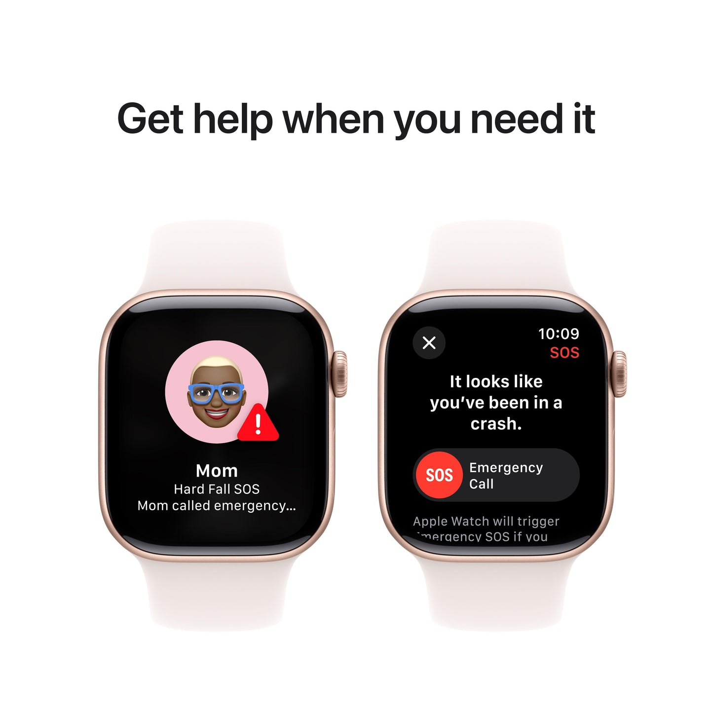 Apple Watch Series 10 GPS 42mm Rose Gold Aluminum Case with Light Blush Sport Band - M/L